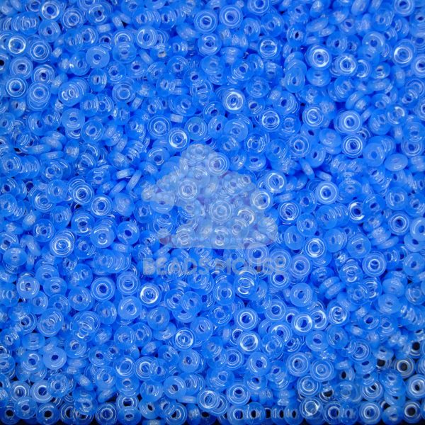 5g O Beads O-Ring 3.8x1mm Opal Sapphire beadsmouse.co.uk