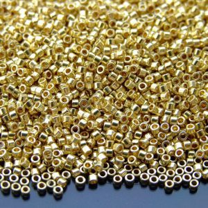 5g PF559 Perma Finish Galvanized Yellow Gold Toho Aiko Seed Beads 11/0 1.8mm Michael's UK Jewellery
