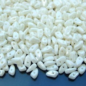 5g Prong Beads 3x6mm Luster Opaque White Michael's UK Jewellery