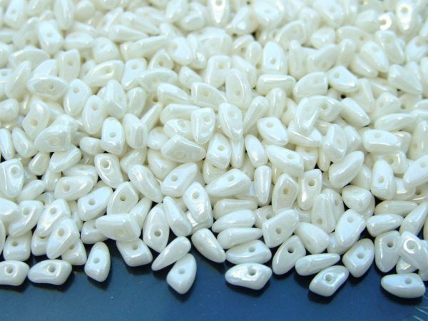 5g Prong Beads 3x6mm Luster Opaque White Michael's UK Jewellery