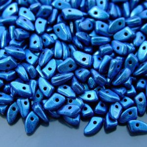 5g Prong Beads 3x6mm Metallic Suede Blue Michael's UK Jewellery