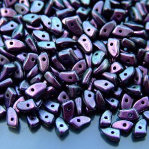 5g Prong Beads 3x6mm Polychrome Black Currant Michael's UK Jewellery