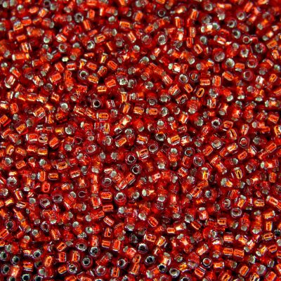 5g Ruby Silver Lined MATUBO Cylinder Seed Beads 10/0 2.1mm Michael's UK Jewellery