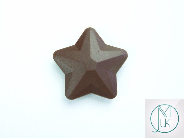 5x Star 45x45mm Silicone Beads Brown Michael's UK Jewellery