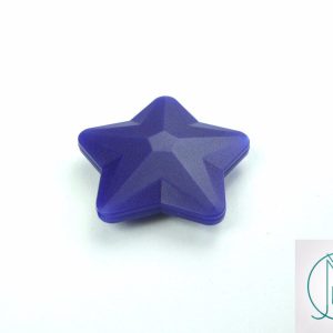 5x Star 45x45mm Silicone Beads Navy Blue Michael's UK Jewellery