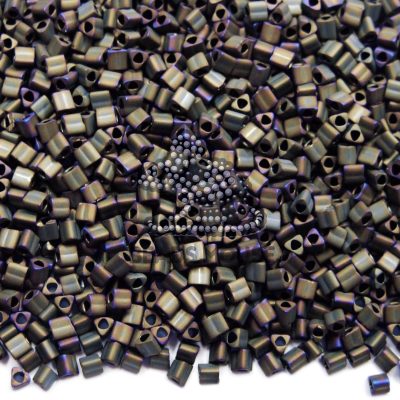 10g 614 Matte Color Iris Brown Toho Triangle Seed Beads 11/0 2mm
