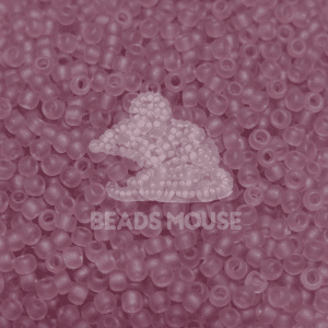 TOHO Seed Beads 6F Transparent Light Amethyst Frosted 8/0 beads mouse