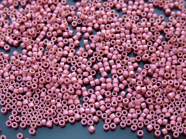 7.2g Tube DB1840F DURACOAT Matte Galvanized Hot Pink Miyuki Delica Beads 11/0 1.6mm Michael's UK Jewellery