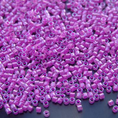 7.2g Tube DB2038 Luminous Plum Crazy Miyuki Delica Beads 11/0 1.6mm Michael's UK Jewellery
