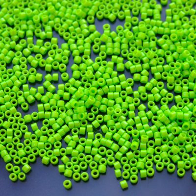 7.2g Tube DB2121 DURACOAT Opaque Kiwi Miyuki Delica Beads 11/0 1.6mm Michael's UK Jewellery