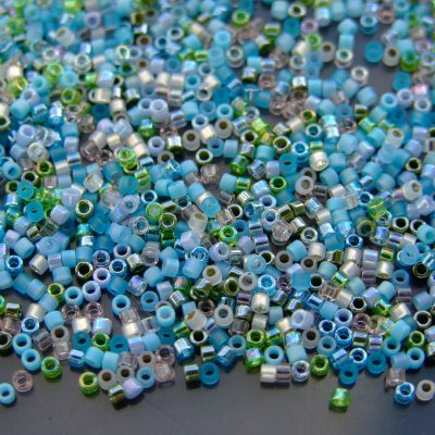 7.2g Tube MIX08 Mix Serenity Miyuki Delica Beads 11/0 1.6mm Michael's UK Jewellery