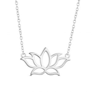 925 lotus necklace beads mouse