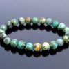 African Turquoise Natural Gemstone Bracelet 6-9'' Elasticated Michael's UK Jewellery