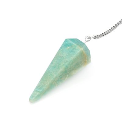 Amazonite Natural Gemstone Point Pendulum Michael's UK Jewellery