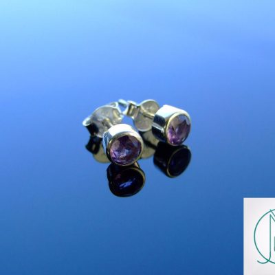 Amethyst Natural Gemstone 925 Sterling Silver Earrings Michael's UK Jewellery