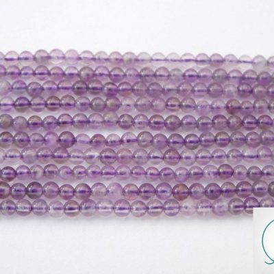 Amethyst Natural Gemstone Round Beads 2mm strand (approx. 180 beads) Michael's UK Jewellery