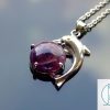 Amethyst Necklace Dolphin Pendant Natural Gemstone With Pouch Michael's UK Jewellery