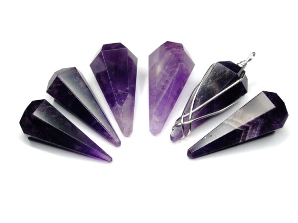 Amethyst Pendulum Necklace minetomind.com 01