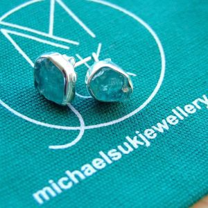 Apatite Natural Gemstone 925 Sterling Silver Earrings Michael's UK Jewellery