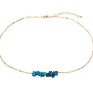 Apatite Natural Gemstone Chip Necklace Michael's UK Jewellery
