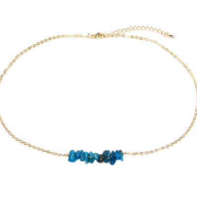 Apatite Natural Gemstone Chip Necklace Michael's UK Jewellery