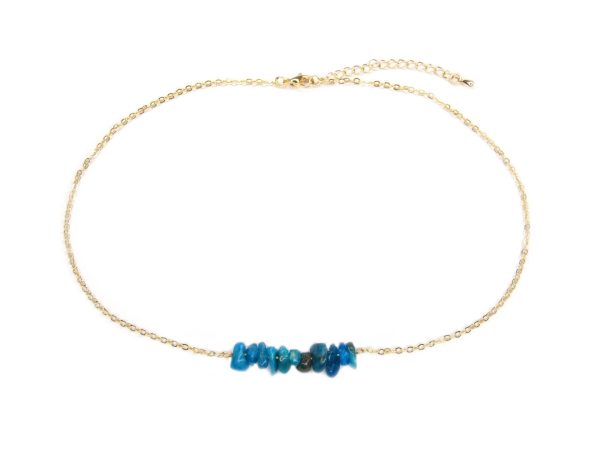 Apatite Natural Gemstone Chip Necklace Michael's UK Jewellery
