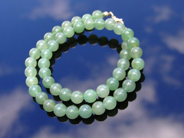 Aventurine Natural Gemstone Necklace 8mm Beaded 16-30inch Michael's UK Jewellery