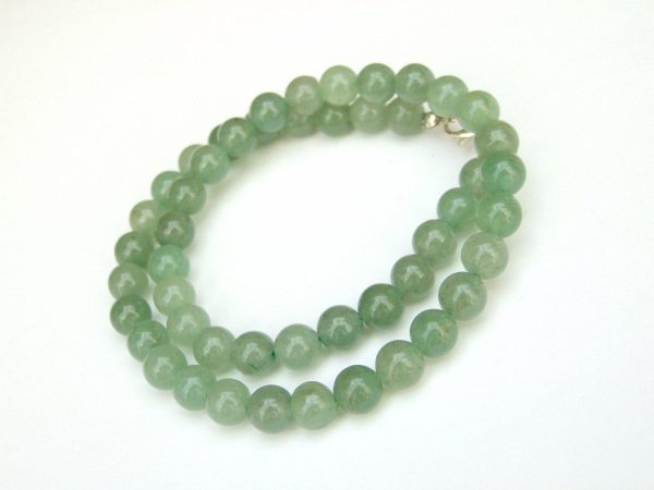 Aventurine Natural Gemstone Necklace 8mm Beaded 16-30inch Michael's UK Jewellery