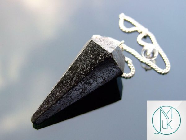 Black Tourmaline Pendulum Natural Gemstone for Dowsing Scrying Divination Meditation Michael's UK Jewellery