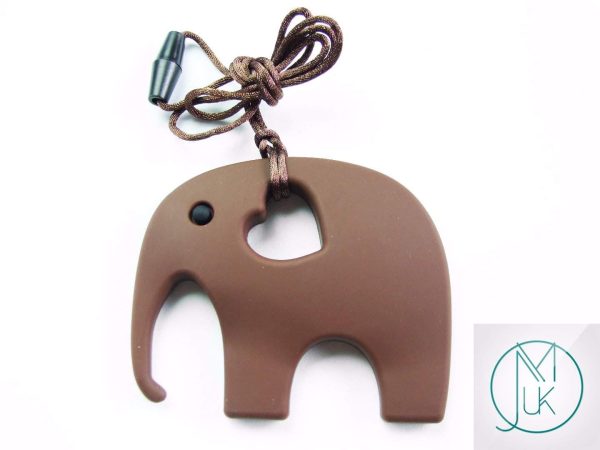 Brown Elephant Pendant Teething Necklace Michael's UK Jewellery