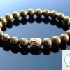 Buddha Pyrite Natural Gemstone Bracelet 6-9'' Elasticated Michael's UK Jewellery