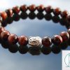 Buddha Red Tiger Eye Natural Gemstone Bracelet 6-9'' Elasticated Michael's UK Jewellery