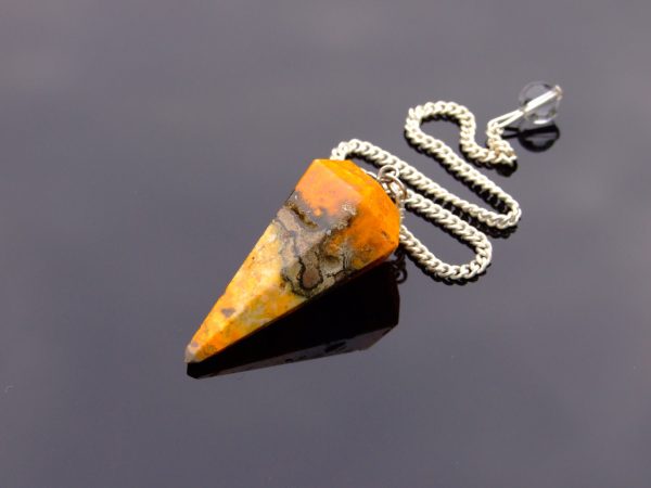 Bumble Bee Jasper Pendulum Natural Gemstone for Dowsing Scrying Divination Meditation Michael's UK Jewellery