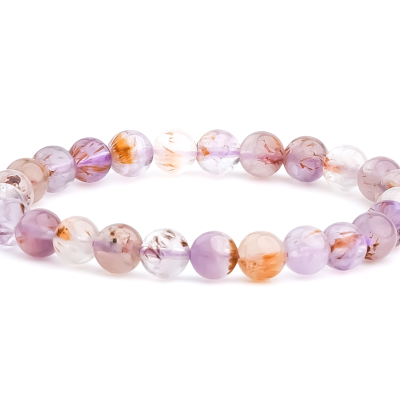 Cacoxenite Natural Gemstone Bracelet 6-9'' Elasticated Michael's UK Jewellery