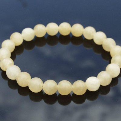 Calcite Natural Gemstone Bracelet 6-9'' Elasticated Michael's UK Jewellery