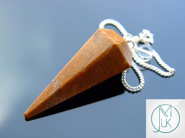 Camel Jasper Pendulum Natural Gemstone for Dowsing Scrying Divination Meditation Michael's UK Jewellery