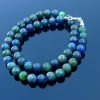 Chrysocolla Natural Gemstone Necklace 8mm Beaded 16-30inch Michael's UK Jewellery