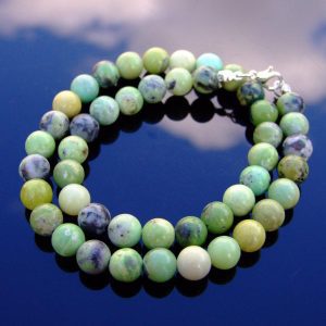 Chrysoprase Natural Gemstone Necklace 8mm Beaded 16-30inch Michael's UK Jewellery