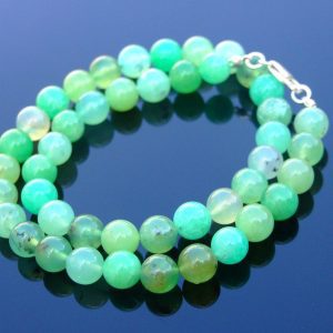 Chrysoprase New Natural Gemstone Necklace 8mm 16-30inch Michael's UK Jewellery