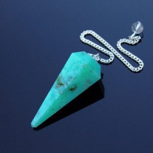 Chrysoprase Pendulum Natural Gemstone for Dowsing Scrying Divination Meditation Michael's UK Jewellery
