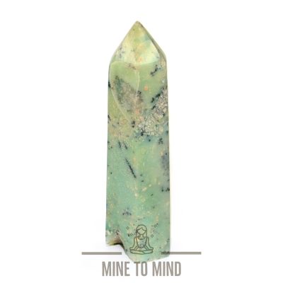 Chrysoprase Point Gemstone Obelisk Mine To Mind