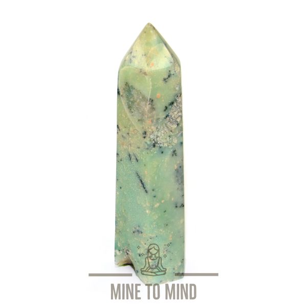 Chrysoprase Point Gemstone Obelisk Mine To Mind