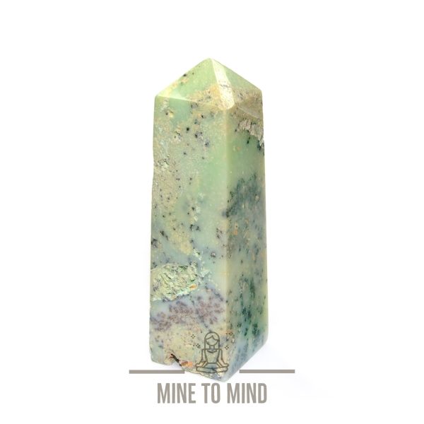 Chrysoprase Square Gemstone Obelisk Mine To Mind