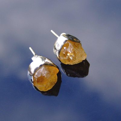 Citrine Natural Gemstone 925 Sterling Silver Earrings Michael's UK Jewellery