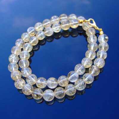 Citrine Natural Gemstone Necklace 8mm Beaded 16-30inch Michael's UK Jewellery