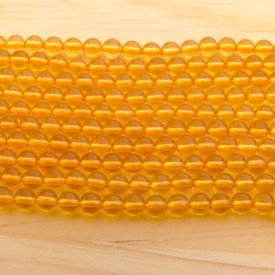 Citrine Natural Gemstone Round Beads 3mm Strand (120+ Beads) Michael's UK Jewellery