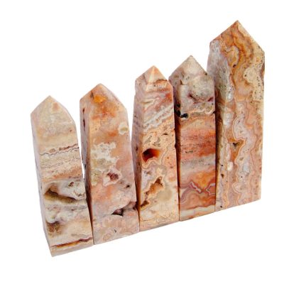 Crazy Lace Agate Tower Polished Natural Gemstone Crystal Obelisk Michael's UK Jewellery