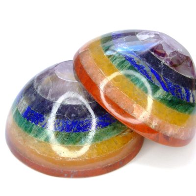 Crystal 7 Chakra Bonded Hand Carved Bowls Natural Gemstones Michael's UK Jewellery