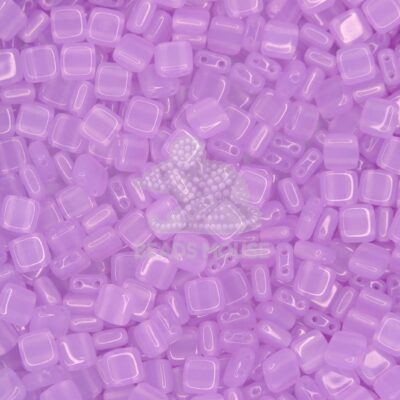CzechMates Tile Beads 22310 Milky Alexandrite beadsmouse.co.uk