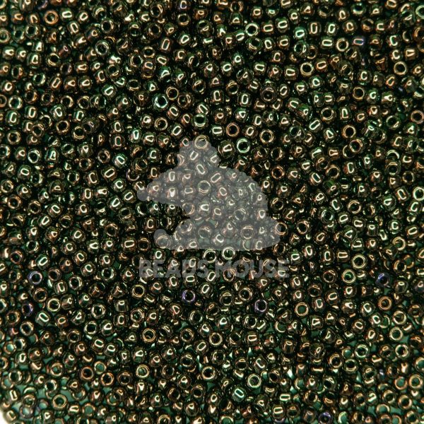 TOHO Seed Beads 83 Metallic Iris Brown beads mouse